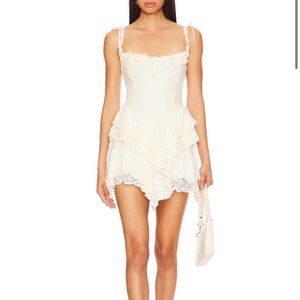 Majorelle Ann Mini Ivory Dress